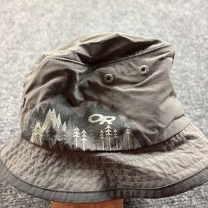 OUTDOOR RESEARCH Infant Solstice Sun Grey Bucket Hat pewter size: XS 0-1 Year